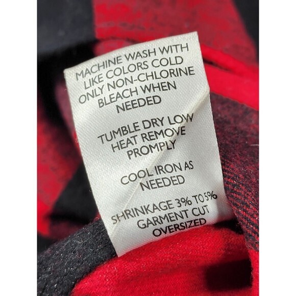 Five Brother Flannel Shirt Buffalo Plaid Men’s M Medium Red Black Lumberjack - Picture 11 of 12